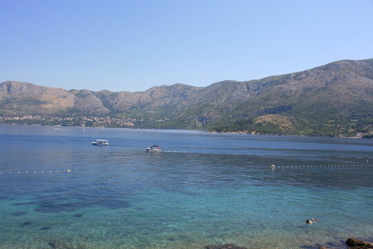 Cavtat, lieu de vill&eacute;giature sur la c&ocirc;te dalmate (Comitat de Dubrovnik-Neretva, Croatie)