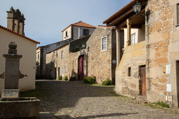 Fototapeta na wymiar Empty Street in Castelo Mendo Village, Portugal