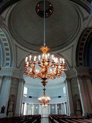 Obraz premium Helsinki highlights, buildings and landmark of Helinki, Finland, Helsinki Cathedral interior and outside details