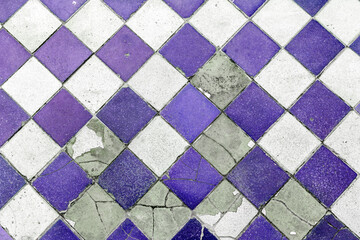 Fototapeta premium Fragment of glazed Andalusian ceramic tiled wall