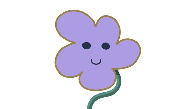 Flower with face