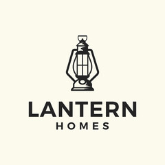 Lantern logo design with minimalist style for estate and outdoor company