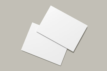 Blank Postcard Mockup