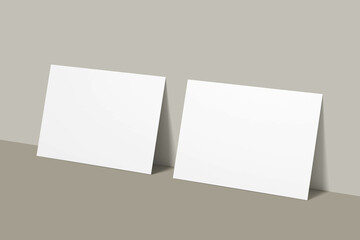 Blank Postcard Mockup