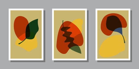 botanical background set