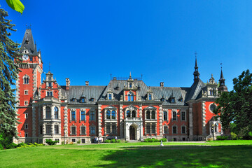 Fototapeta na wymiar Ballestrem Palace, Pławniowice, Silesian Voivodeship, Poland