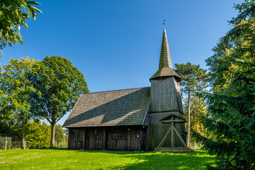 Fototapeta na wymiar Church of St. Kazimierz, Brokęcino, Pomeranian Voivodeship, Poland