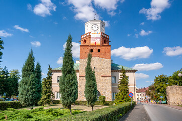 Town hall with the Kraków Gate, Wieluń, Lodz Voivodeship, Poland