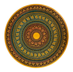 Mandala motif pattern illustration. Vintage decorative elements background.  