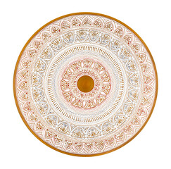 Mandala motif pattern illustration. Vintage decorative elements background.  