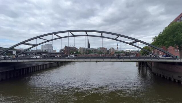 Bridge Over The River In Hamburg