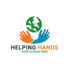 Hands around the world logo, Human hands holding globe, People Around the World Holding Hands,
Teamwork hands logo template