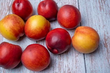 Fototapeta na wymiar Sweet and Delicious Fresh Fruit Dessert Peach