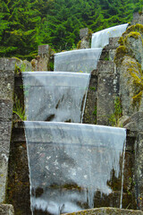 Fountain cascade in the Wilhelmshöhe park in Kassel, Germany