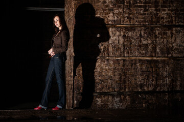 Urban Nights; patience. A strong stance from a confident female model taking control of her...