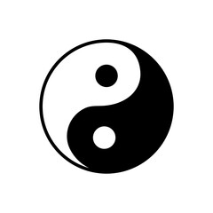 Ying yang symbol of harmony and balance