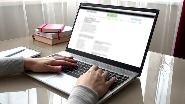 Financial and business websites, timelapse. Internet