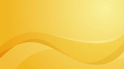 Abstract gradient yellow wave background banner