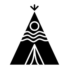 Wigwam Line Icon © SAMDesigning