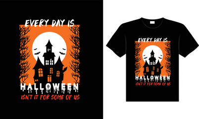 Halloween horror vintage t-shirt design, scary print template vector graphics, high-quality typography illustration shirt design