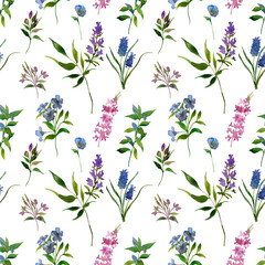 seamless pattern with flowers