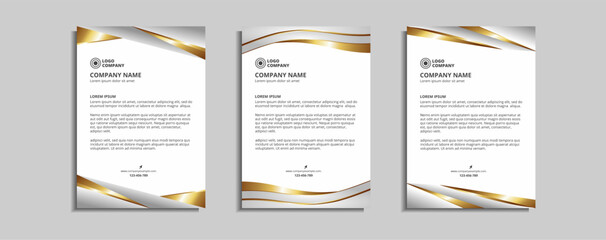 modern corporate letterhead template design