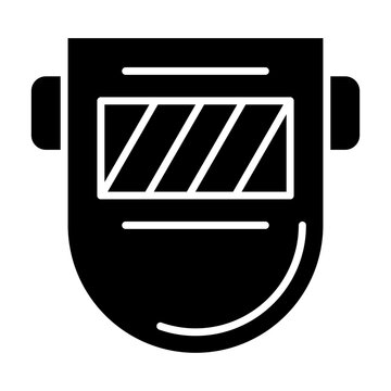 recommend clip art: Welding Mask Glyph Icon