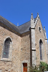 Naklejka premium church in the village 