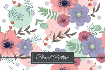 Seamless Floral Pattern in vector