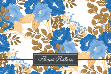 Seamless Floral Pattern in vector