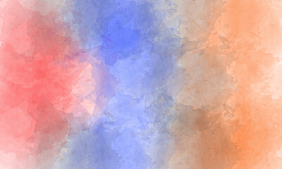 blue, red and orange brush background