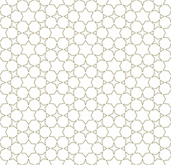 Seamless arabic geometric ornament in brown color.