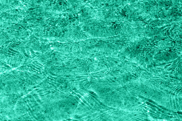Circles on the turquoise water