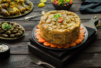 Arabic cuisine; Middle eastern traditional 