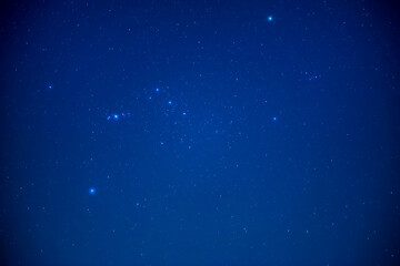Fototapeta na wymiar Night dark sky with bright stars as nature milky way space background