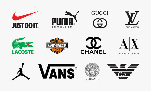 Most popular fashion brand logo collection: Louis Vuitton, Puma ...
