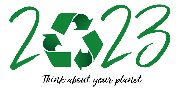 Carte de vœux pédagogique 2023 pour la protection de la planète et de l’environnement, rappelant l’importance de trier ses déchets pour les recycler.