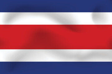 National flag of Costa Rica. Realistic pictures flag