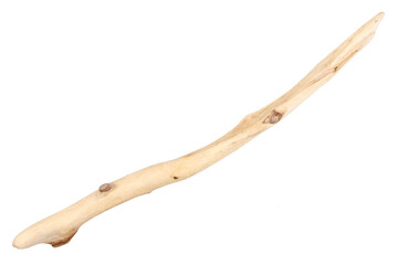 Piece of driftwood isolated on white