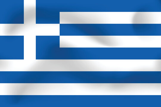 National flag of Greece. Realistic pictures flag