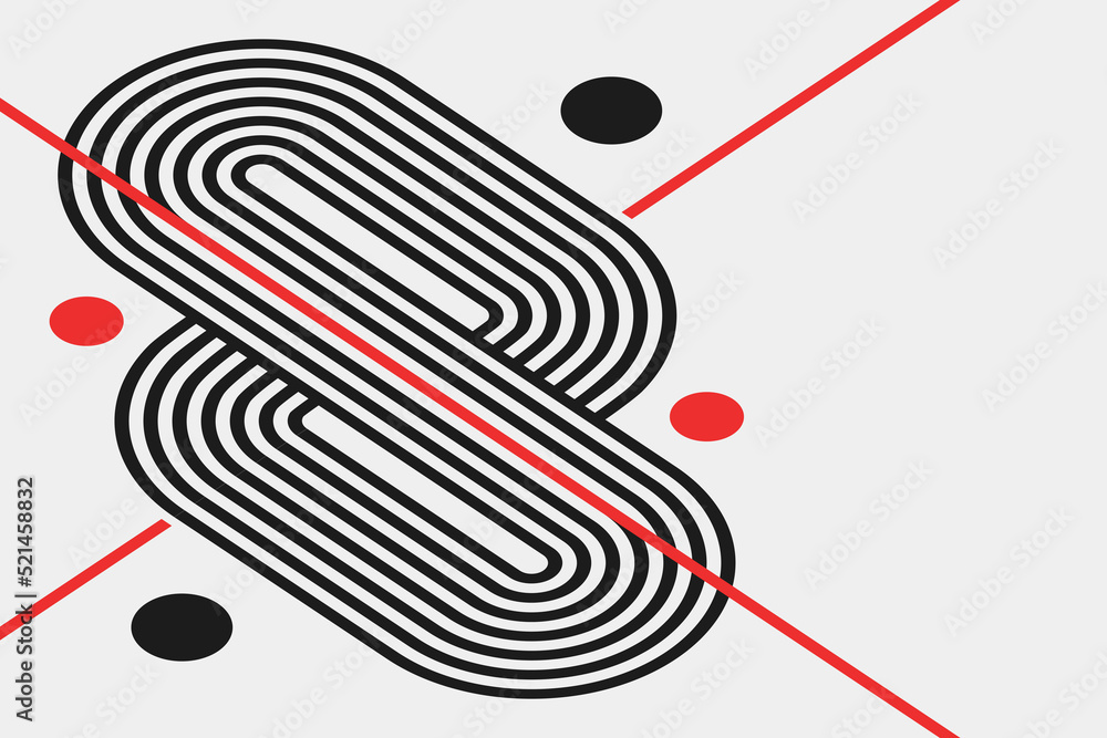 Poster minimal design. simple geometric background. abstract modern geometric background with lines. minima