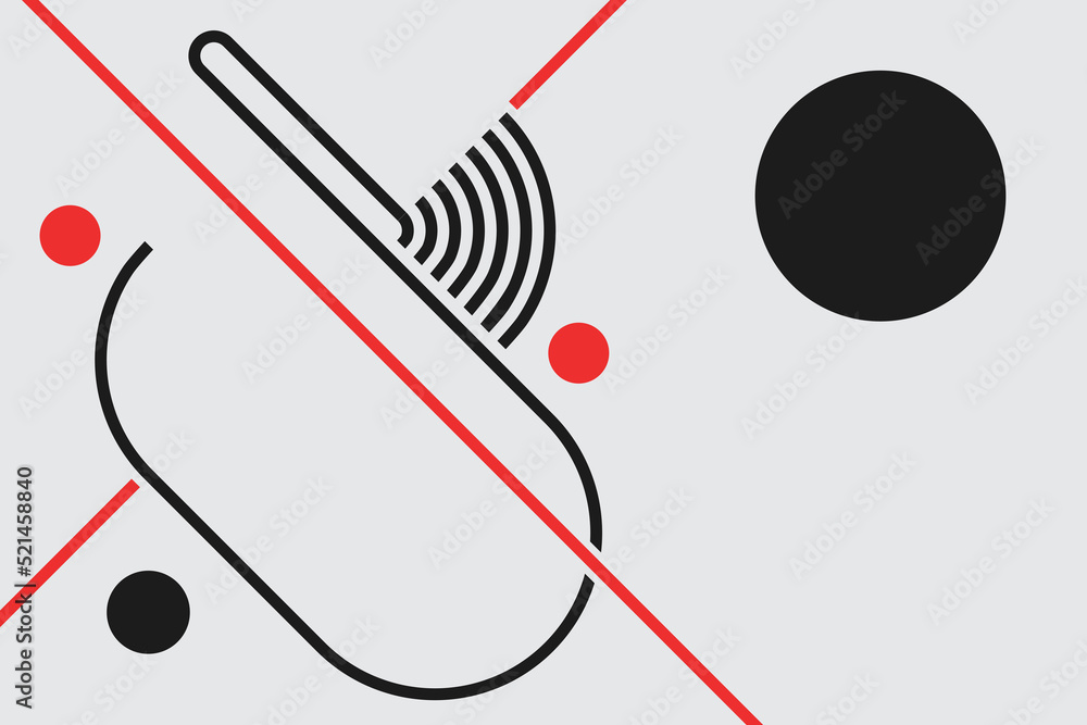 Poster minimal design. simple geometric background. abstract modern geometric background with lines. minima