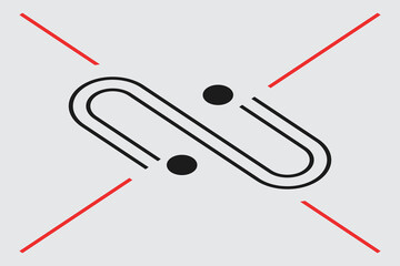 Minimal design. Simple geometric background. Abstract modern geometric background with lines. Minimalistic style. Balance concept. 