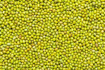Mung bean seeds texture background.