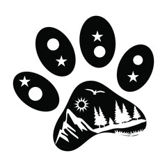 Dog Mom SVG | Paw Print SVG | Mountain SVG | Camping svg | Palm Tree svg | Cactus svg | Butterfly svg | Cut File Cricut, Cameo Silhouette
