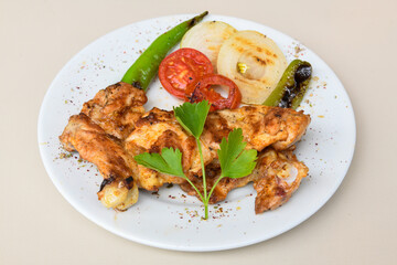 Turkish pita with minced cubed meat and cheese (Turkish name: Kiyma Kusbasi kasarli pide)