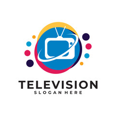 television logo vector design template