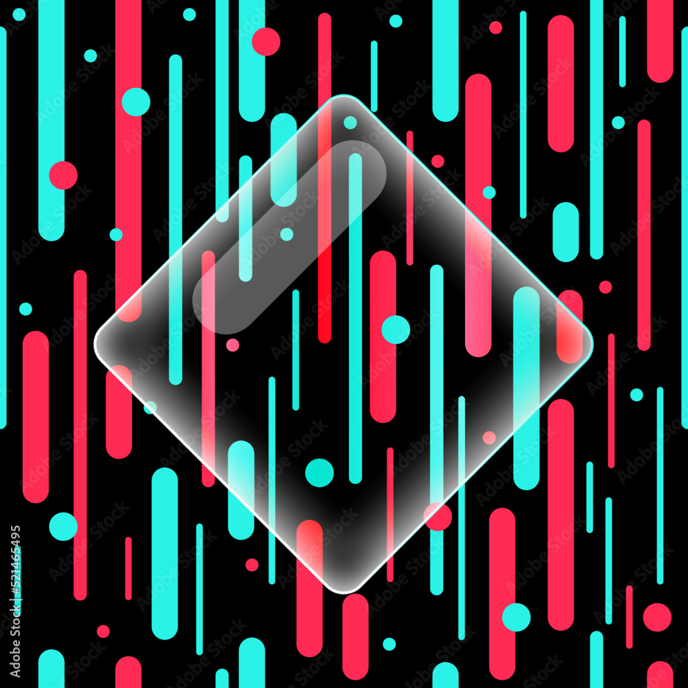 Aufkleber futuristic blue red gradient vector black background pattern. futuristic blue red gradient vector bl