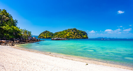 Beach with water, Krabi province, Thailand.