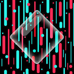 Futuristic blue red gradient vector black background pattern. Futuristic blue red gradient vector black background contrast color border digital dynamic elegant technology web poster card
